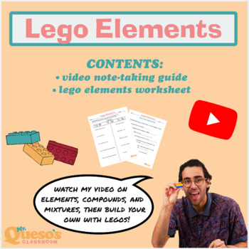 Preview of Lego Elements Activity and Video