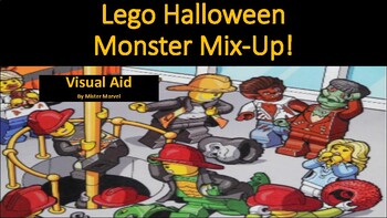 Preview of Lego Halloween Monster Mix-Up Visual Aid for Reader's Theatre Script