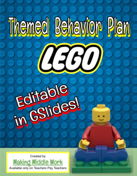 Preview of Lego Inspired Behavior Chart- EDITABLE in GSlides!