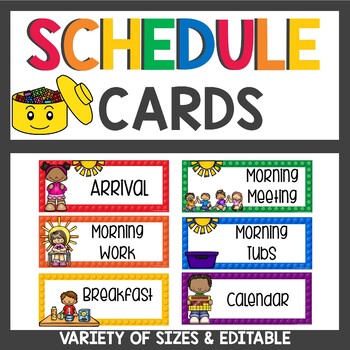 Building Brick Themed Schedule Cards by Teaching Superkids | TpT