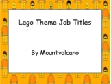 Lego Jobs and Classroom Labels