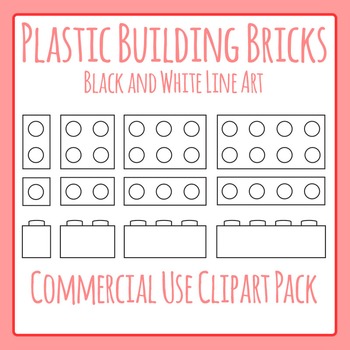lego clipart black and white