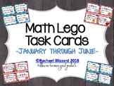 Lego Math Build Task Cards Janurary through June