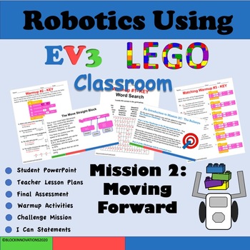 Preview of Robotics Using EV3 Classroom Mission 2:  Moving Straight