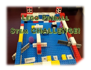 Preview of Lego Pinball STEM Challenge Worksheets - Using Simple Machines!