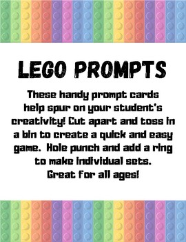 Preview of Lego Prompt Cards