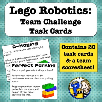 Preview of Lego Robots: Team Challenge Task Cards