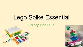 Preview of Lego Spike Essential Holiday Tree Build and Code