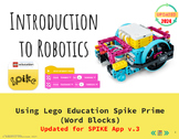 Lego Spike Prime Robotics using Spike App Word Blocks (UPD