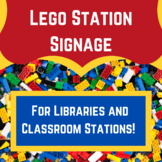 Lego Station Signage for Classrooms and for Libraries