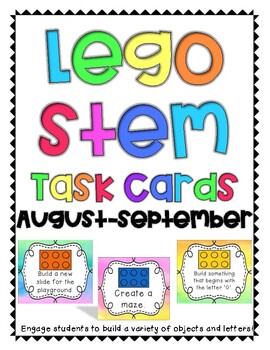 Preview of Lego Task Cards: August-September