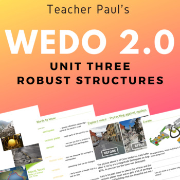 Preview of Lego WeDo 2.0 - Science Unit Three - Robust Structures