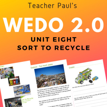 Preview of Lego WeDo 2.0 - Science Unit Eight - Sort to Recycle