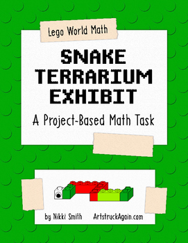 Preview of Lego World Math: Snake Terrarium Exhibit (A Project-Based Math Task)