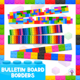 Lego bulletin board borders back to school decor- Bordes d