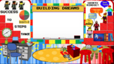 Lego themed Growth Mindset Virtual Classroom Background