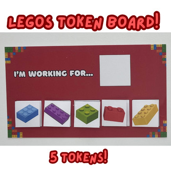 Preview of Legos token board, token board, token board boy, boy token board, legos rewards