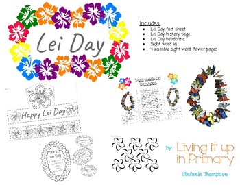 Preview of Lei Day Activities