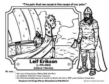 leif erikson coloring pages