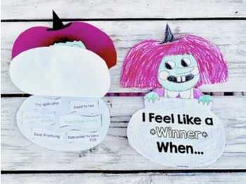 Preview of Leila the Perfect Witch: Growth Mindset Cauldron Craft Halloween Fall Activity