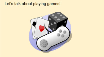 Preview of Leisure Activity Lesson- Games