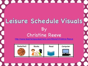 Preview of Leisure Schedule Board Freebie (Autism, Special Education)