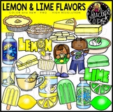 Lemon And Lime Flavor Foods Clip Art Set {Educlips Clipart}