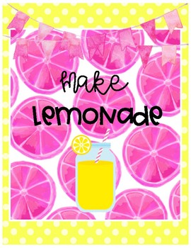 Preview of Lemon Binder Covers Freebie