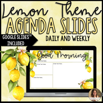 Preview of Lemon Daily Agenda Slides