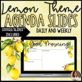 Lemon Daily Agenda Slides