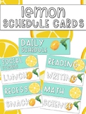 Lemon Daily Schedule Cards