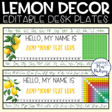 Lemon Desk Name Tags
