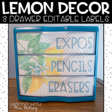 Lemon 3 Drawer Labels