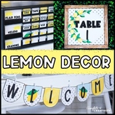 Lemon Farmhouse Classroom Decor Bundle | Lemon Classroom Theme