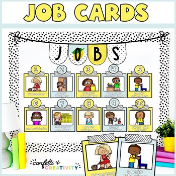 Preview of Lemon Farmhouse Primary Job Cards