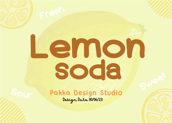Preview of Lemon Font by Pakka Design Studio