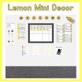 Lemon Mini Decor Set - Distance Learning