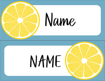 Preview of Lemon Name Tags and Decals