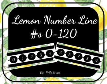 Preview of Lemon Number Line