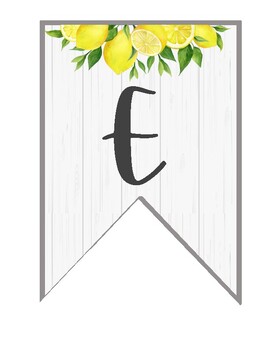 Lemon Themed Welcome Banner by Berry Sweet Learning | TPT