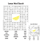 Lemon Word Search