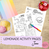 Lemonade Activity Pages