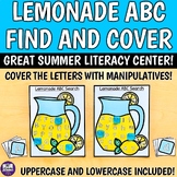 Lemonade Alphabet Search Mats - PreK Find and Cover Summer