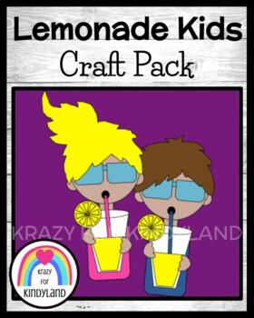 Preview of Lemonade Craft Activity - Summer, Beach, Picnic Center