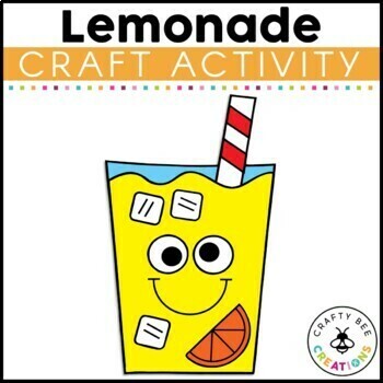 Preview of Lemonade Craft Summer How to Make Lemonade Craftivity Beach Day Activities