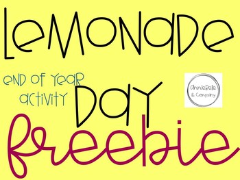 Preview of Lemonade Day