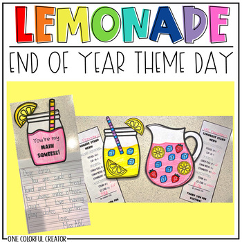 Preview of Lemonade Day - End of Year Theme Day - Countdown to Summer