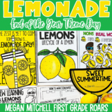 Lemonade Day End of the Year Theme Day Activities