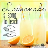 Lemonade: High/low and so/mi slides and manipulatives for 