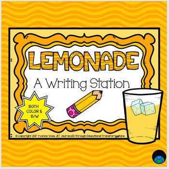 Preview of Lemonade Mini Writing Station